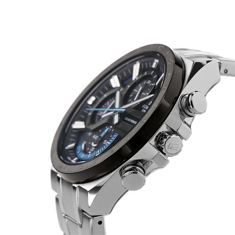 Casio Edifice Chronograph Solar Powered Quartz Men's Watch- EQS-920DB-1BV